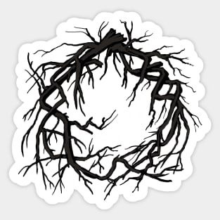 Deadwood Wreath Sticker